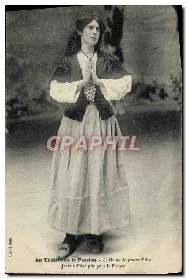 CPA Au Theatre de la Passion Le drame de Jeanne d'Arc 