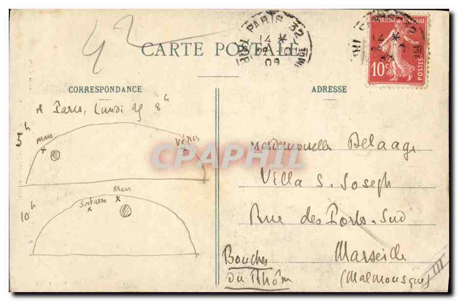 CPA Au Theatre de la Passion Le drame de Jeanne d'Arc  — Rückseite