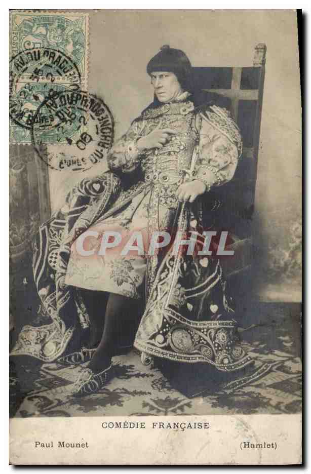 CPA Comedie Francaise Paul Mounet Hamlet 