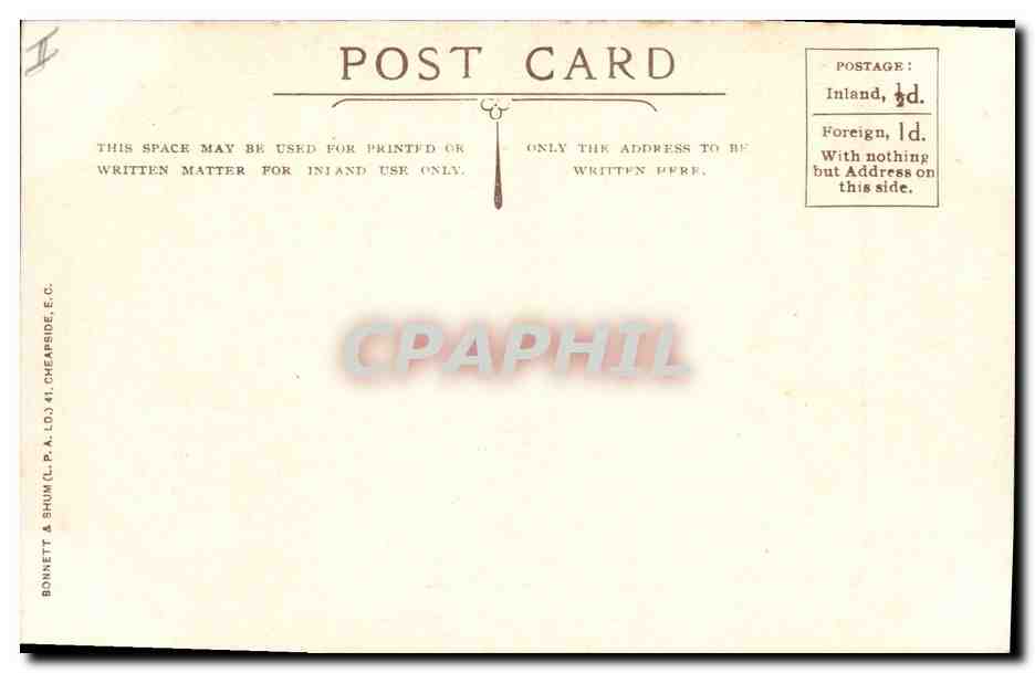 CPA Negre Homme noir Senegalese Village Franco British Exhibition London 1908 — Rückseite