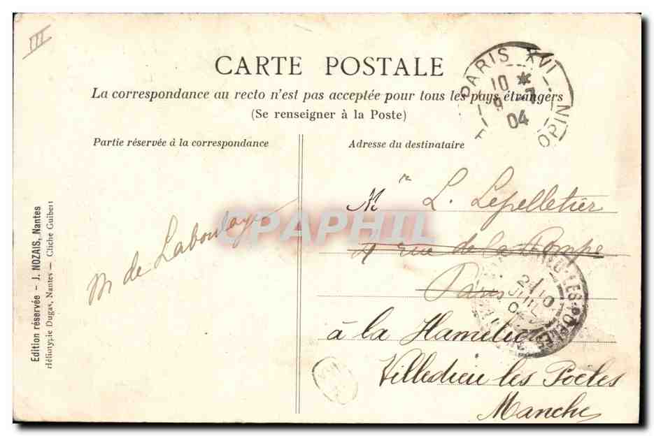CPA Negre Homme noir Exposition de Nantes 1904 Village noir Les jeunes mamans senegalaises — Reverso