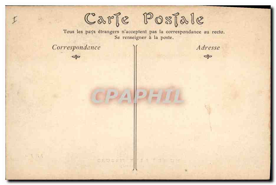 CPA Negre Femme noire Musee du Luxembourg Paris Manet Olympia  — Rückseite