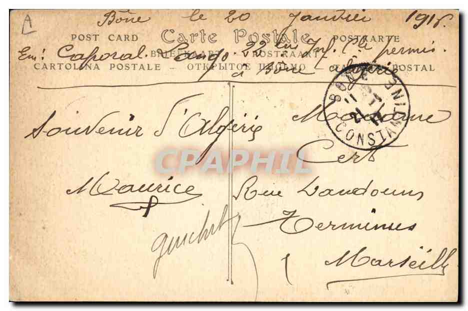 CPA Negre Homme noir Habitants d'un vilage negre  — Rückseite