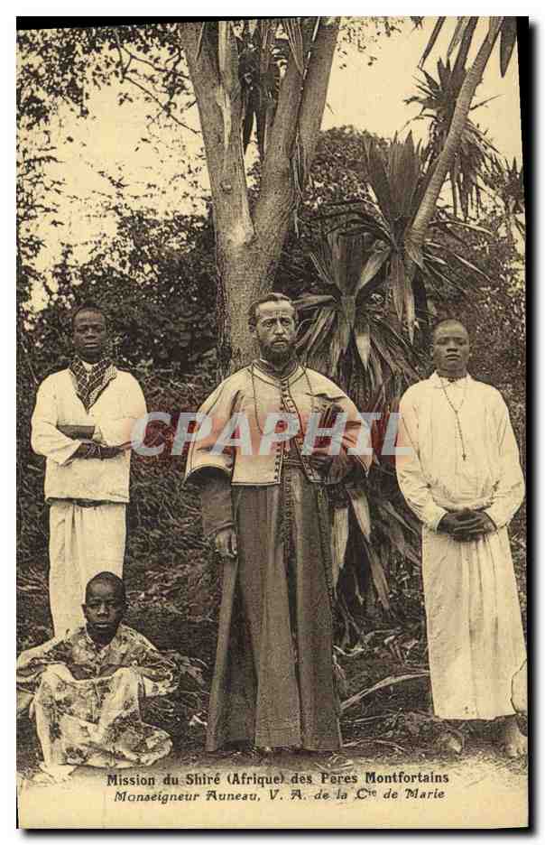 Mission du Shire (Afrique) — Monseigneur Auneau, V. A. de la C° de Marie — Phot. A. Dugus