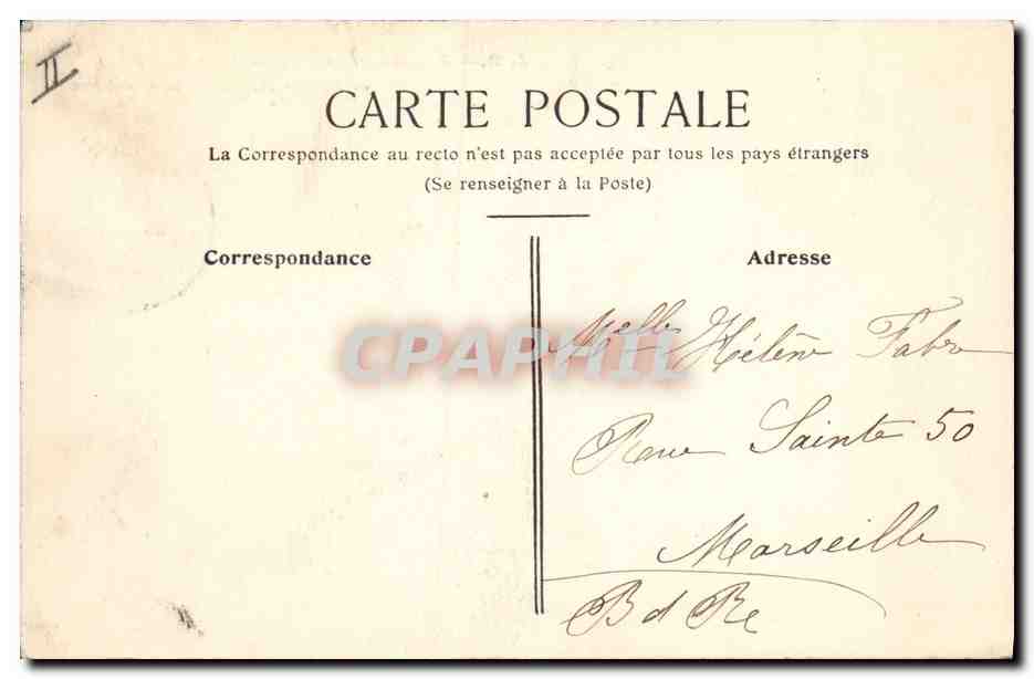 CPA Banque Le Mans Caisse d'Epargne et Eglise ND de la Couture  — Rückseite