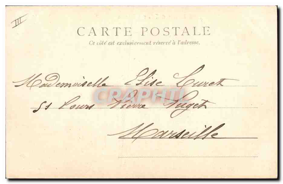 CPA Banque Moulins Hotel de ville et Caisse d'Epargne  — Rückseite