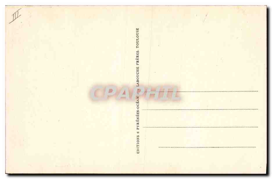 CPA Banque Caisse d'Epargne Oloron Sainte Marie  — Verso