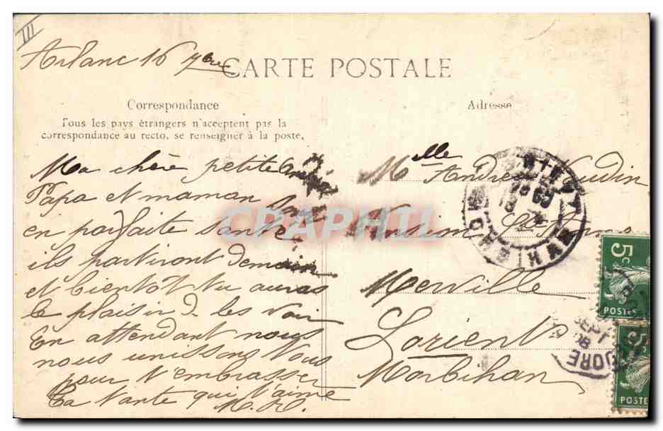 CPA Folklore Auvergne Deux paysannes Costumes de fete  — Verso