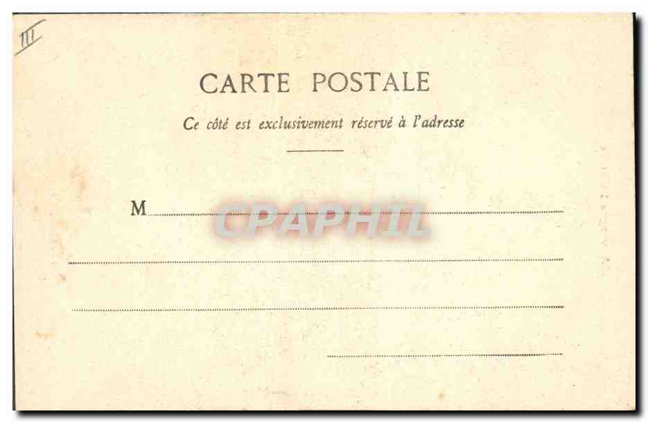 CPA Folklore Auvergne Paysanne du Cantal — Verso