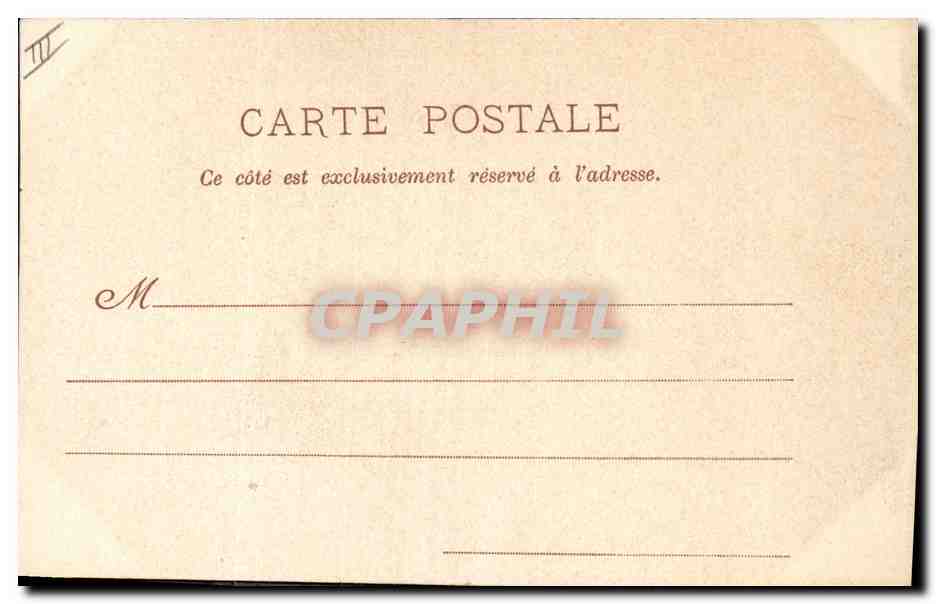 CPA Folklore Type Auvergnat  — Verso
