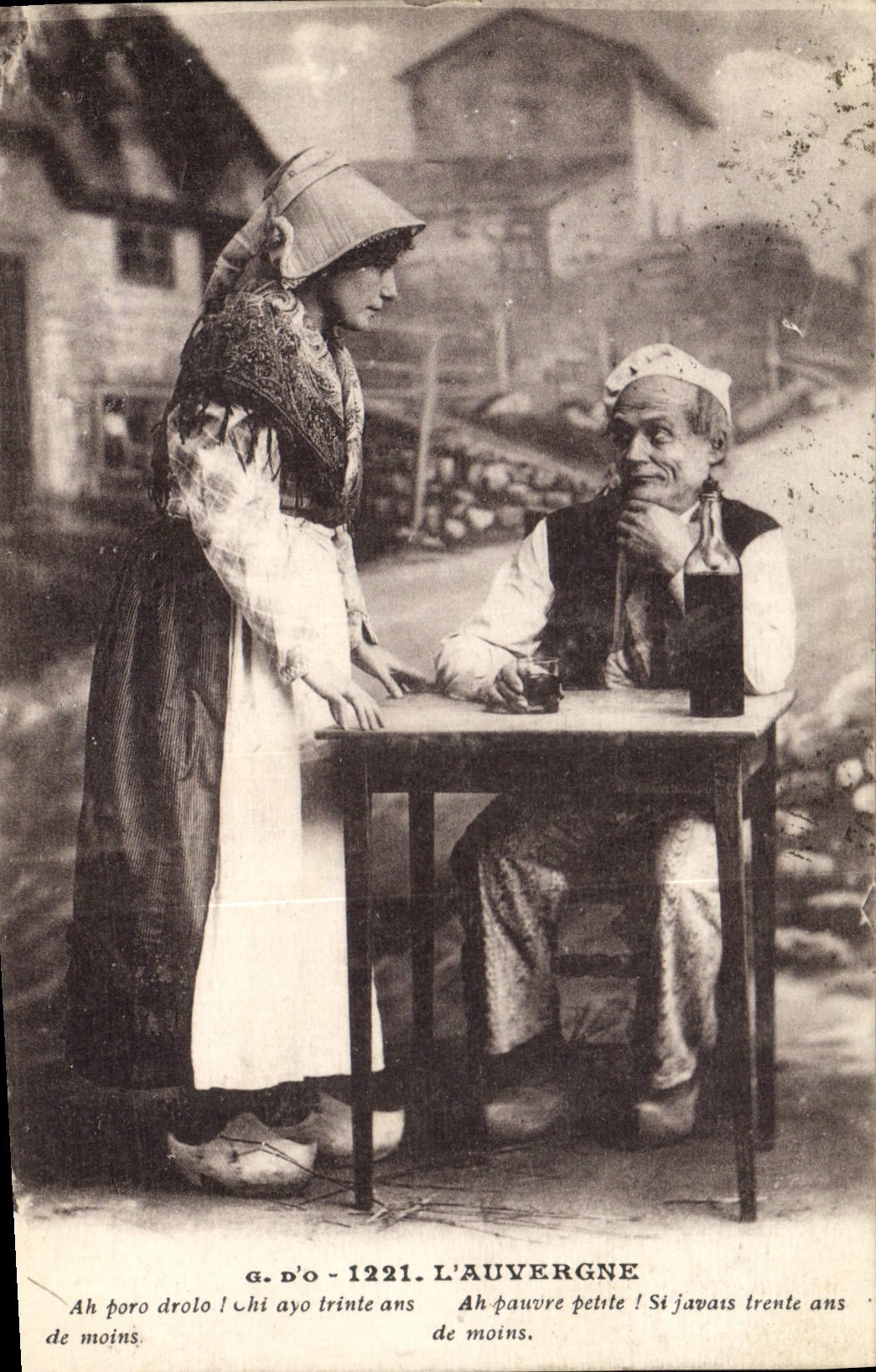 CPA Folklore Auvergne 