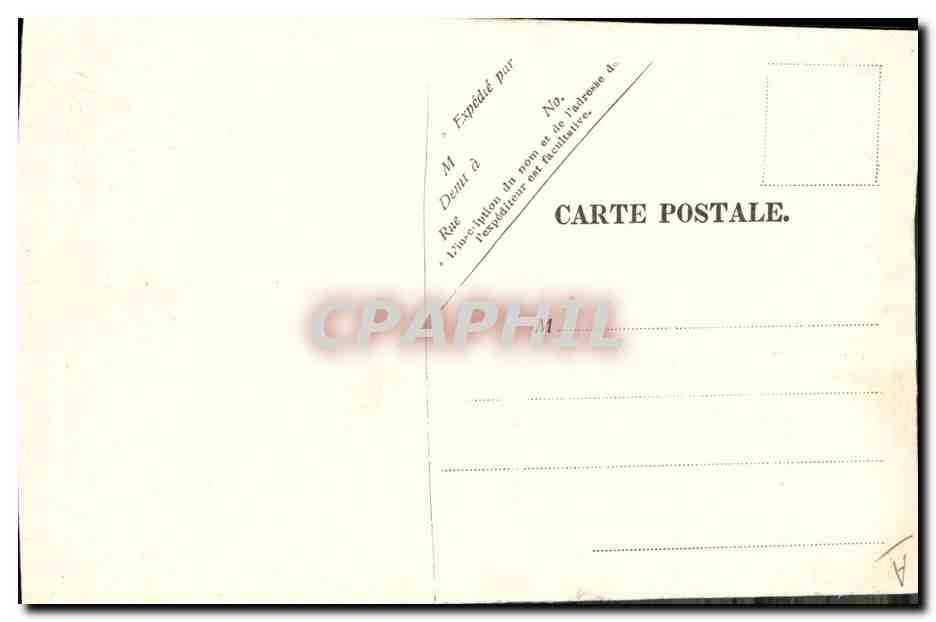 CPA Folklore Types Auvergnats  — Verso