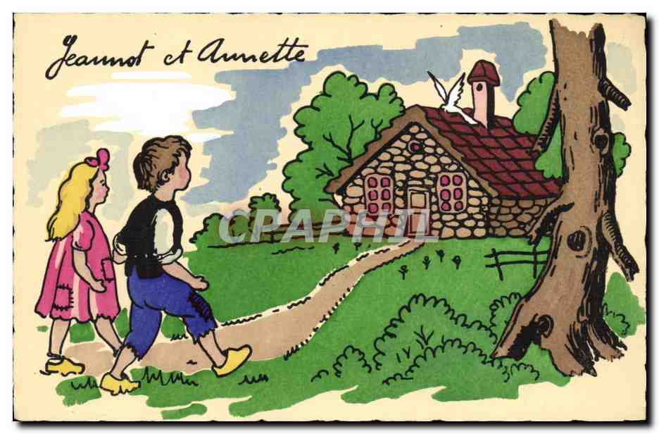 CPA Fantaisie Illustrateur Jeannot et Jeannette 