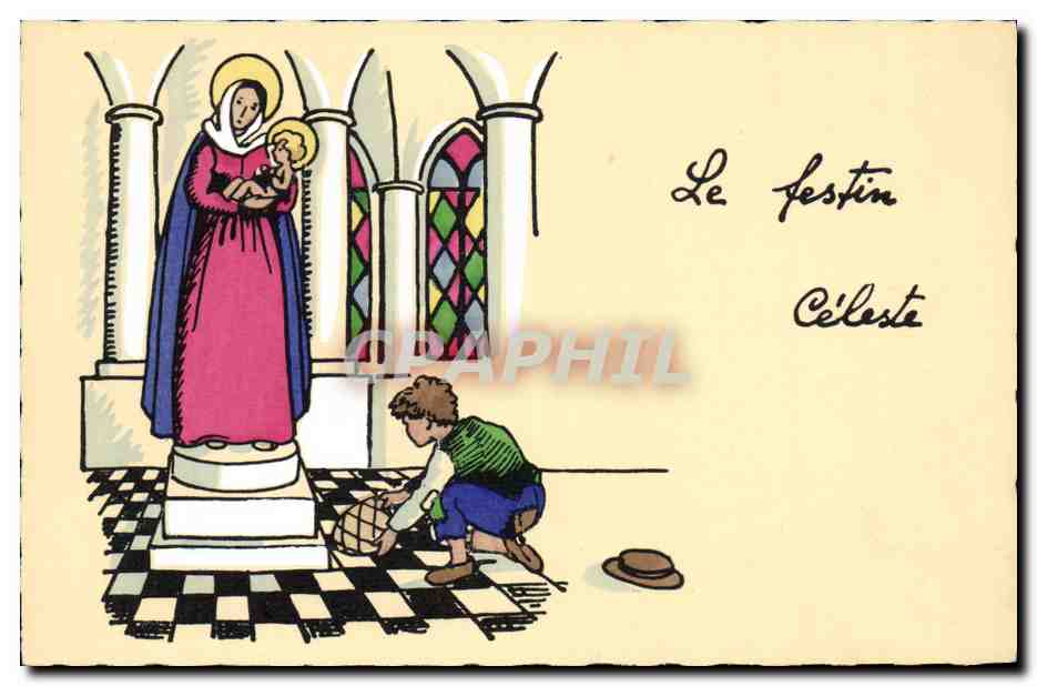 CPA Fantaisie Illustrateur Le festin celeste 