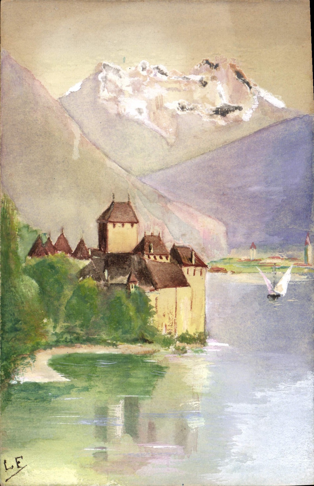 CPA Fantaisie Illustrateur (dessin a la main) Chillon 