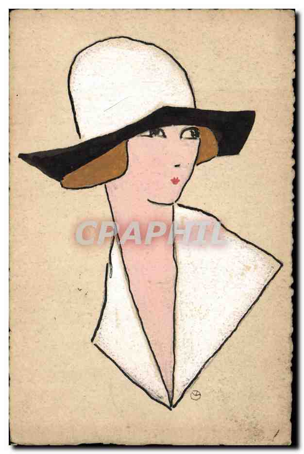 CPA Fantaisie Illustrateur (dessin a la main) Femme 
