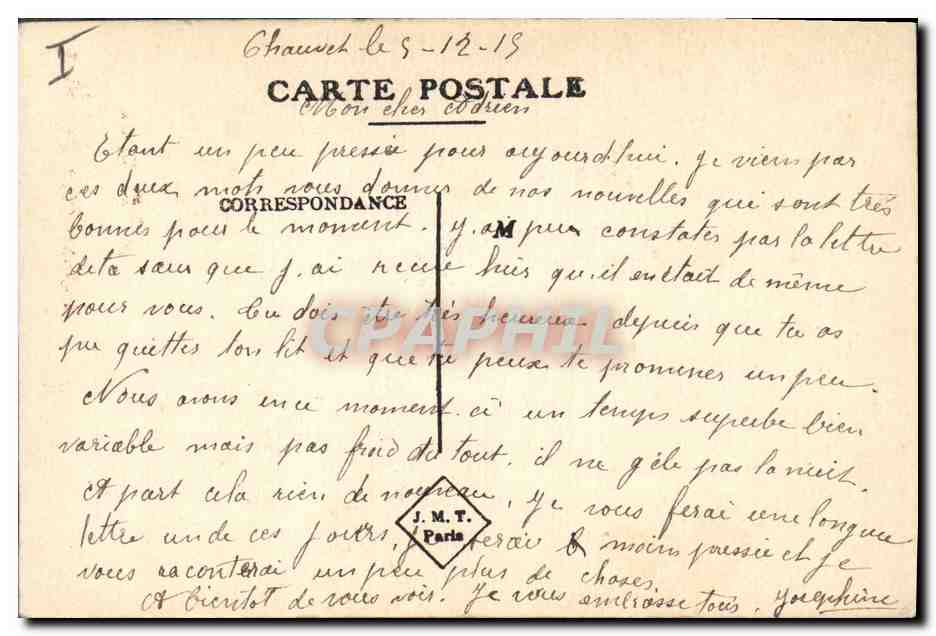 CPA Fantaisie Illustrateur (dessin a la main) Fleurs — Rückseite