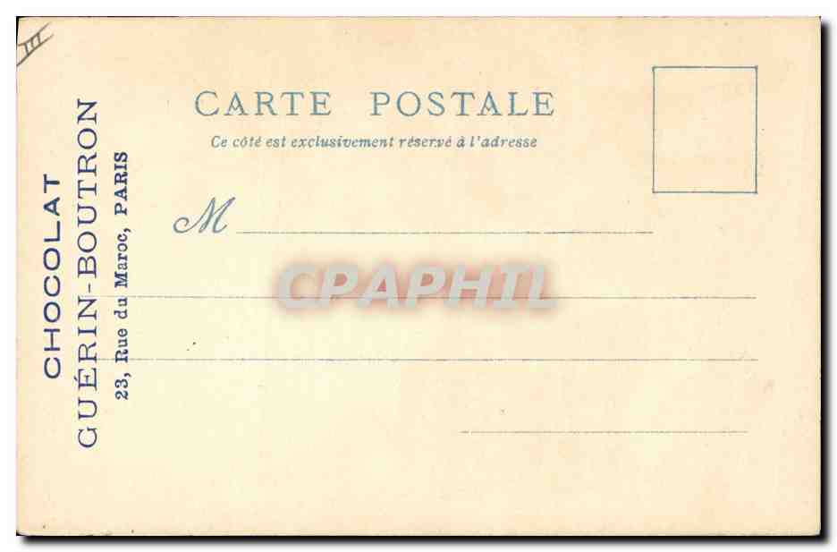 CPA Fantaisie Illustrateur Le Vieux Paris Exposition universelle de 1900 La Poste du Grand Chatelet  — Rückseite