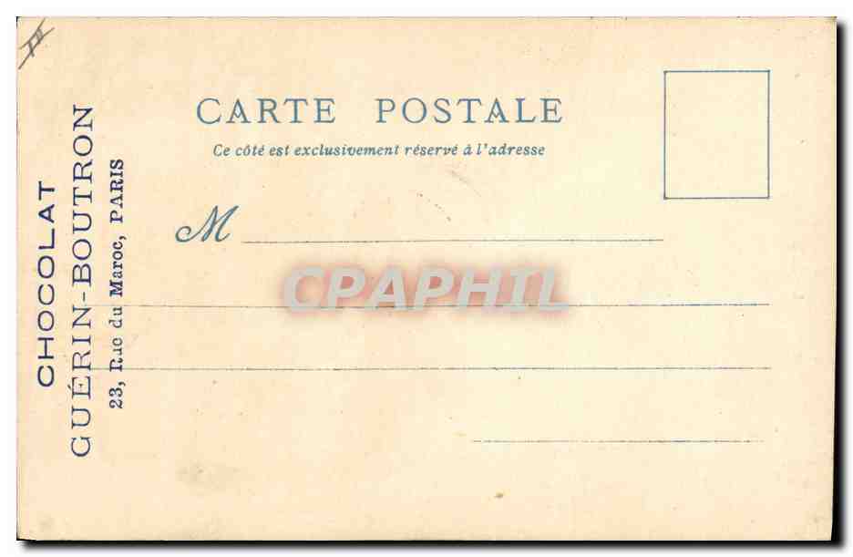 CPA Fantaisie Illustrateur Le Vieux Paris Exposition universelle de 1900 A l'imprimerie de Robert Estienne — Rückseite