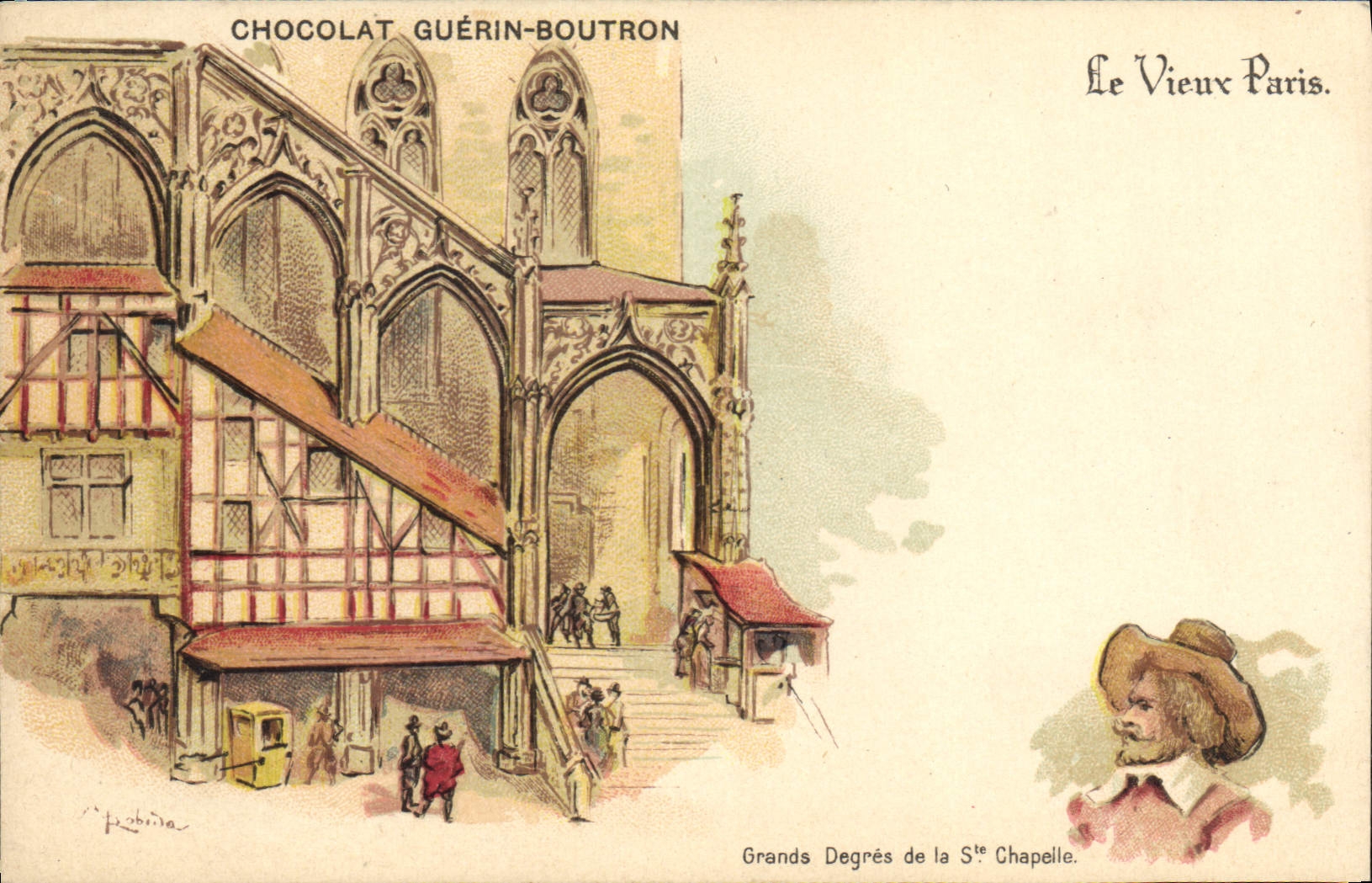 CPA Fantaisie Illustrateur Le Vieux Paris Grands Degres de la Ste Chapelle 