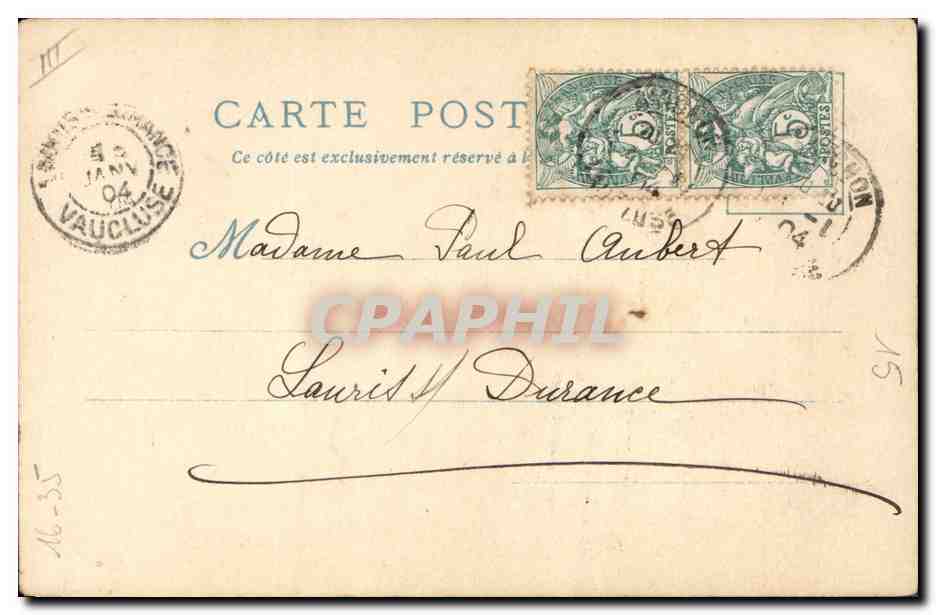 CPA Fantaisie Illustrateur Le Vieux Paris Exposition universelle de 1900 Boutiquieres du Quartier Renaissance — Rückseite