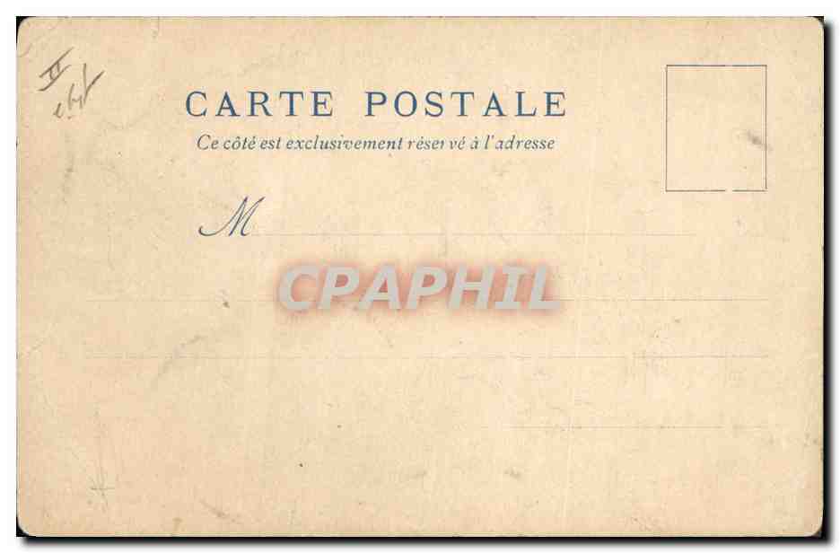 CPA Fantaisie Illustrateur Le Vieux Paris Exposition universelle de 1900 Chez le rotisseur — Rückseite