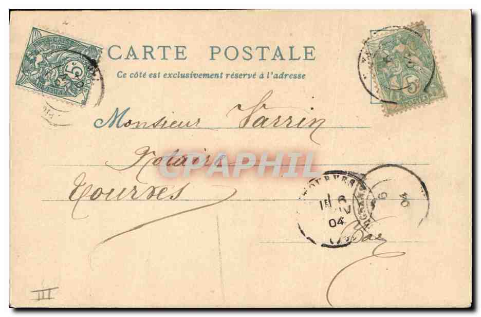 CPA Fantaisie Illustrateur Le Vieux Paris Exposition universelle de 1900 Au Palais — Rückseite