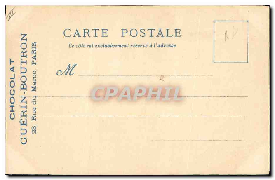 CPA Fantaisie Illustrateur Le Vieux Paris Exposition universelle de 1900 Les bonnes gaufres toutes chaudes — Rückseite