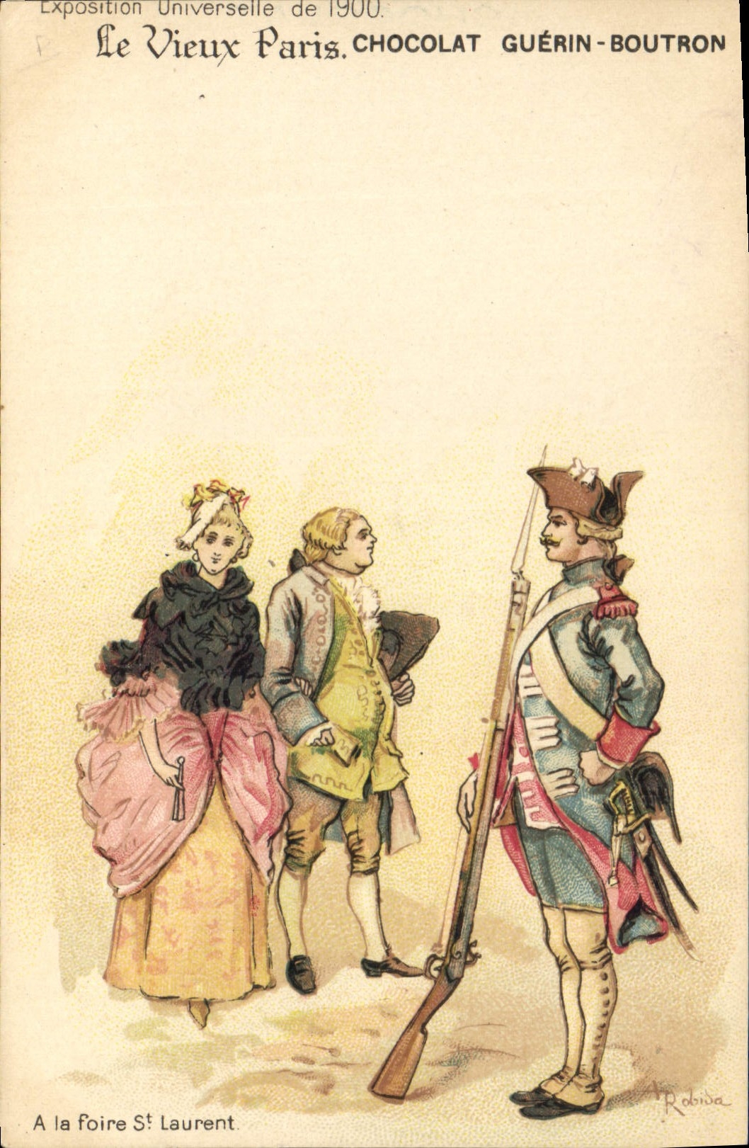 CPA Fantaisie Illustrateur Le Vieux Paris Exposition universelle de 1900 A la foire St Laurent