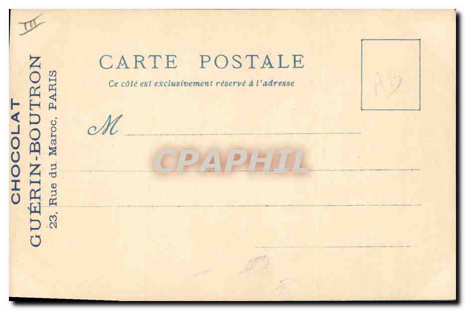 CPA Fantaisie Illustrateur Le Vieux Paris Exposition universelle de 1900 A la foire St Laurent — Rückseite