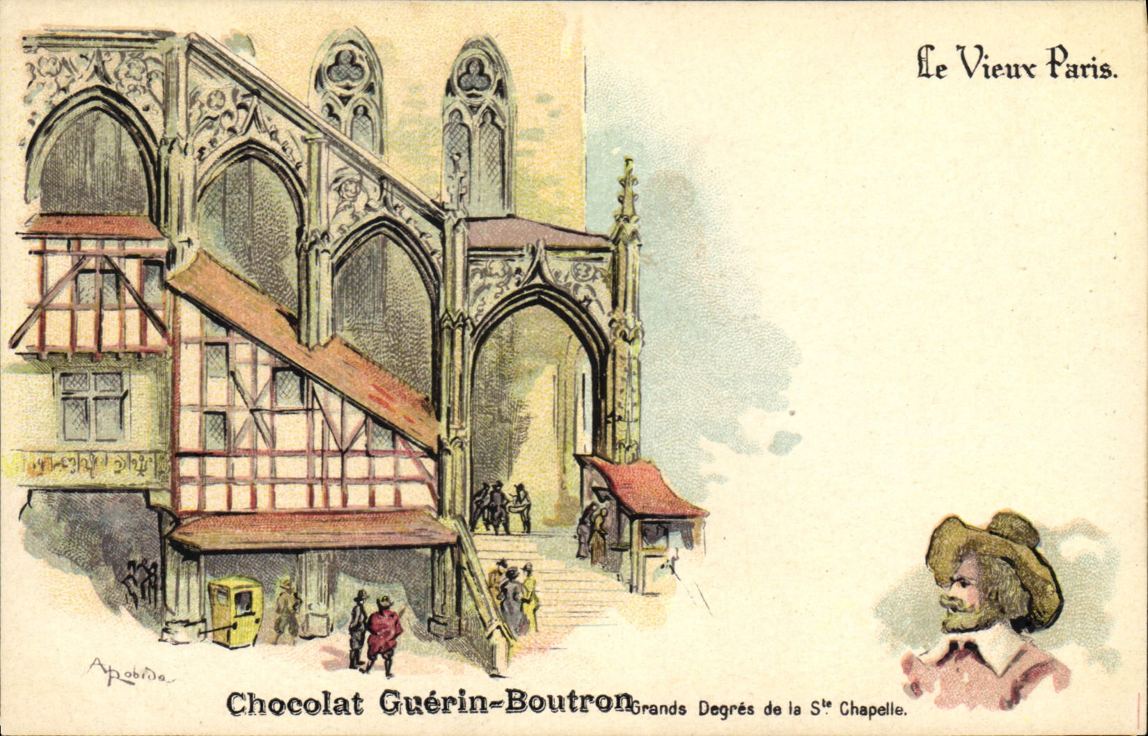 CPA Fantaisie Illustrateur Le Vieux Paris Grands Degres de la Sainte Chapelle