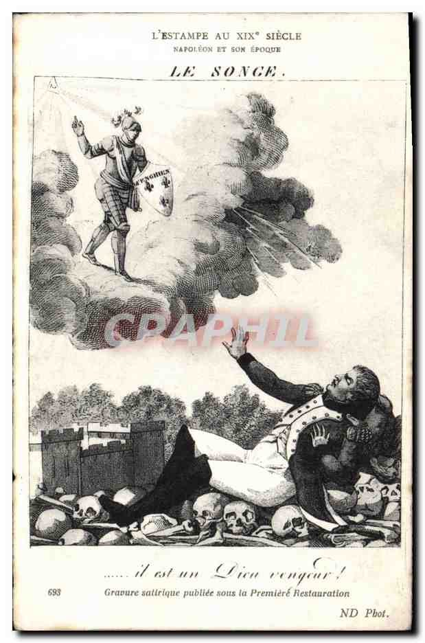 CPA Napoleon 1er le songe 