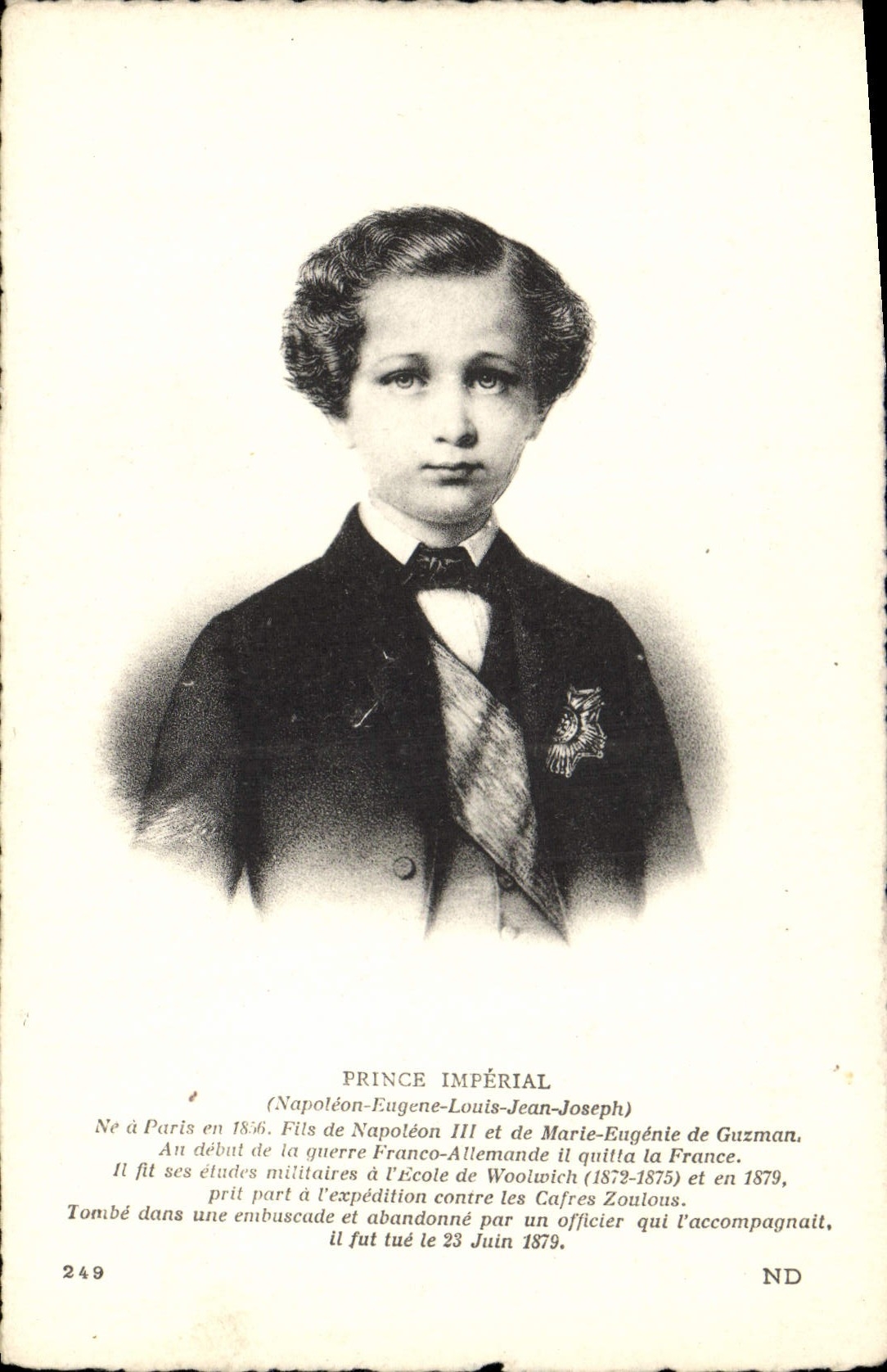 Prince impérial — Napoléon-Eugène-Jean-Joseph Guzman — série 249