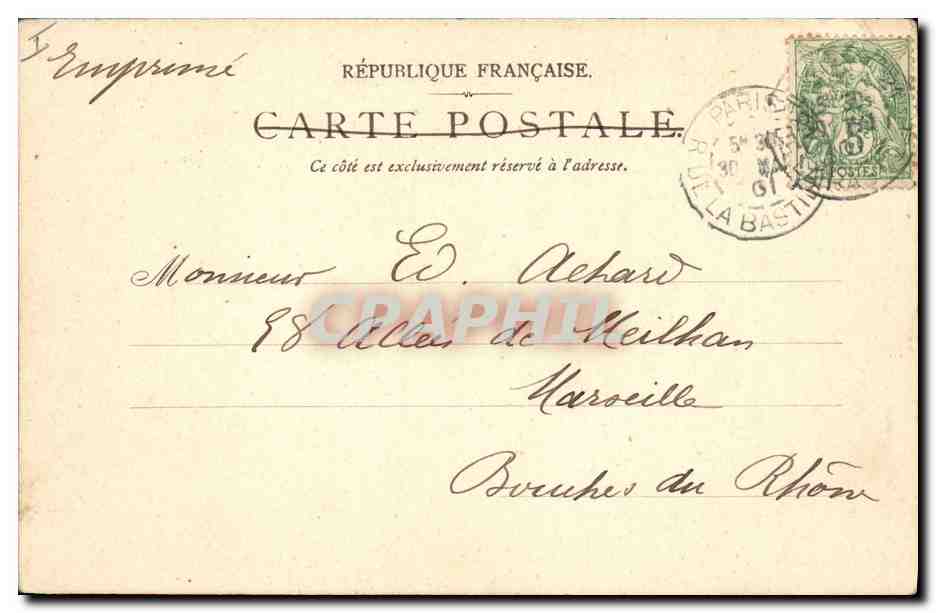 CPA Paris Musee du Luxembourg Mort de Joseph Bara  — Verso