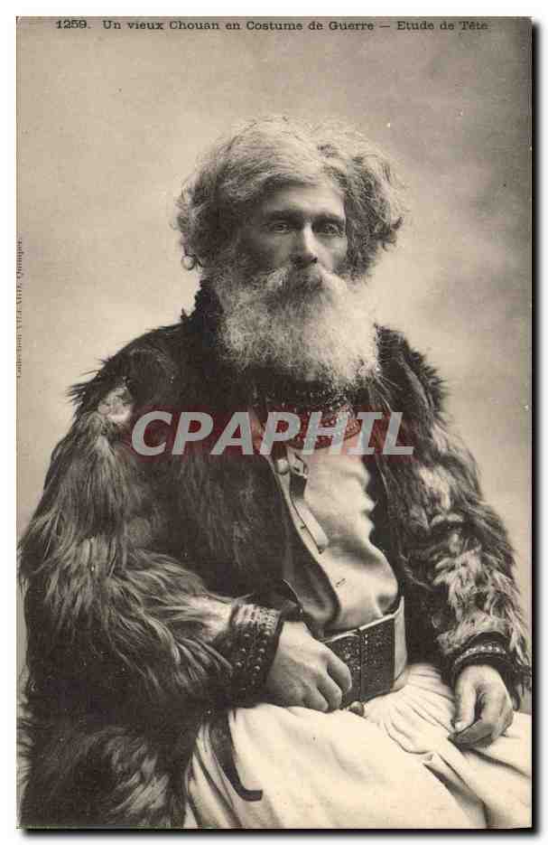 CPA Un Vieux Chouan en costume de guerre Etude de tete TOP