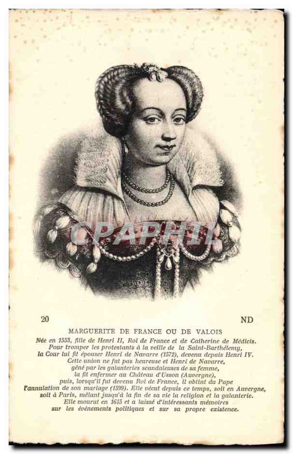 Marguerite de France ou de Valois — biographie — CPAPHIL