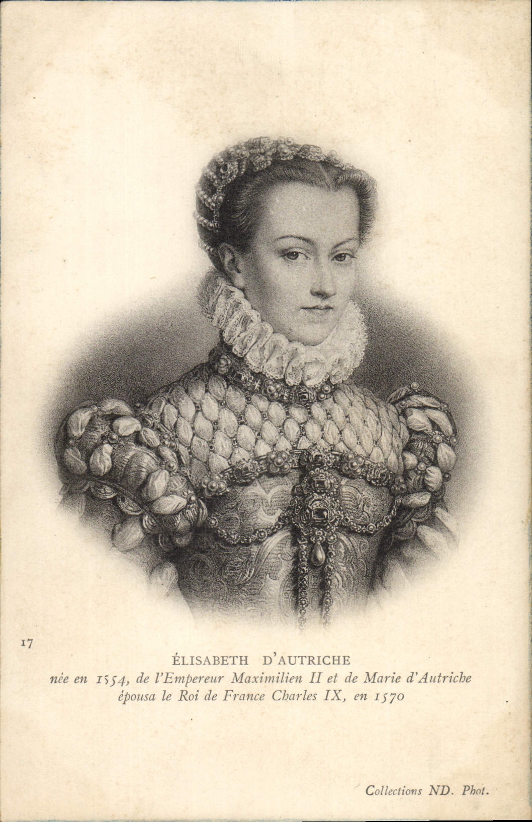 Élisabeth d'Autriche — portrait en costume d'époque — Collections ND. Phot. n°17