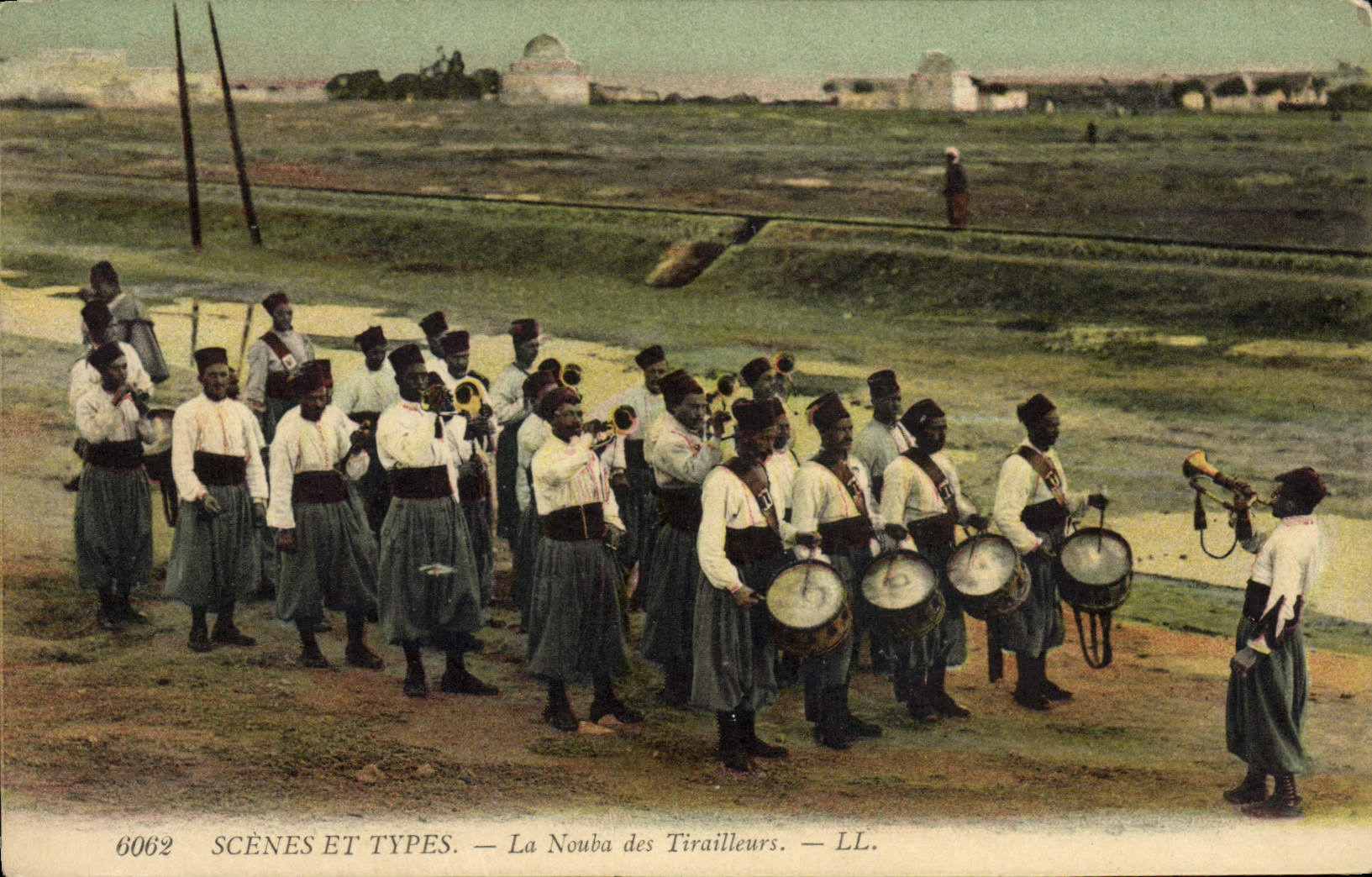 La Nouba des Tirailleurs — SCÈNES ET TYPES. — LL. — n° 6062