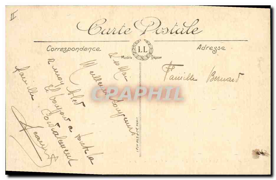CPA Militaria un convoi militaire  — Rückseite
