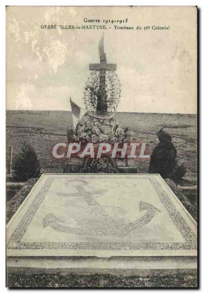 CPA Militaria Gerbewiller La Martyre Tombeau du 36eme Colonial 