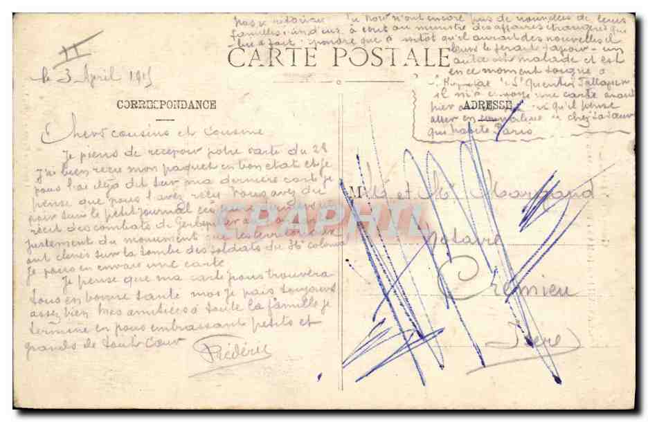 CPA Militaria Gerbewiller La Martyre Tombeau du 36eme Colonial  — Rückseite