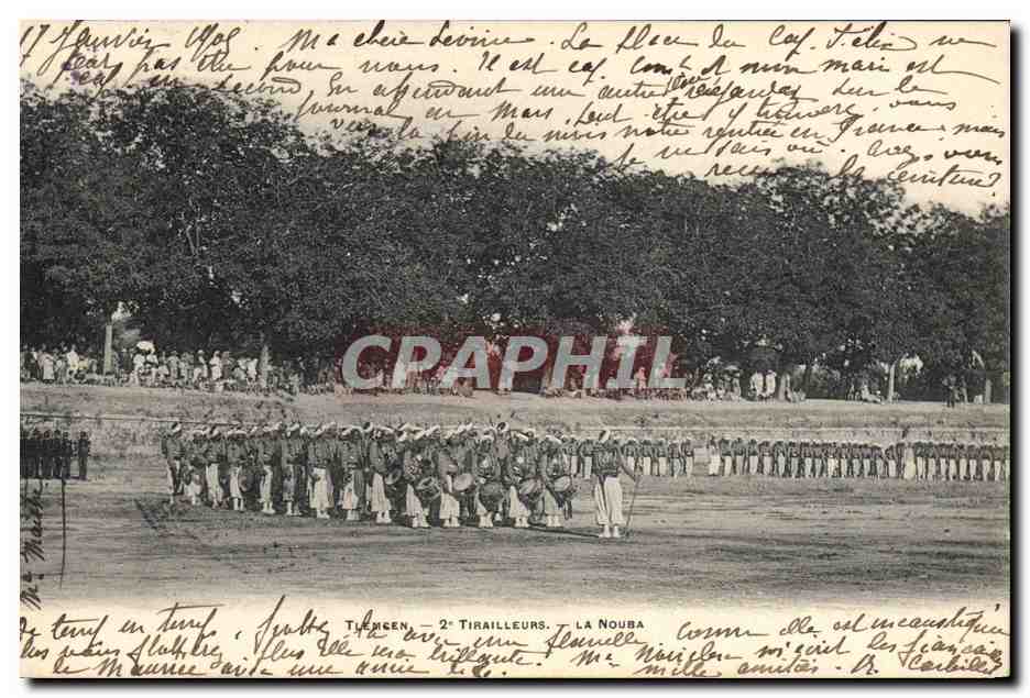 CPA Militaria Tlemcen 2eme Tirailleurs La Nouba 