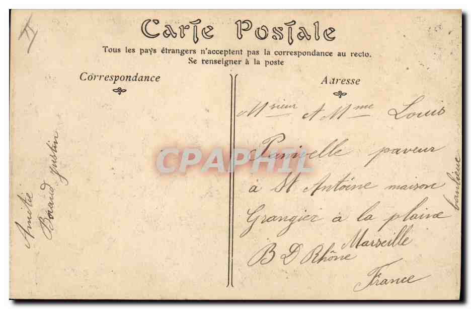 CPA Militaria Alger Chasseurs d'Afrique Tenue de campagne — Rückseite