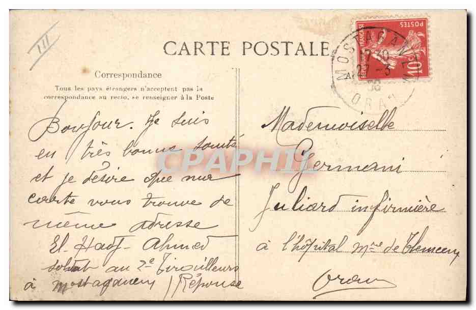 Algérie — Clairon de Tirailleurs — CPAPHIL — Reverso