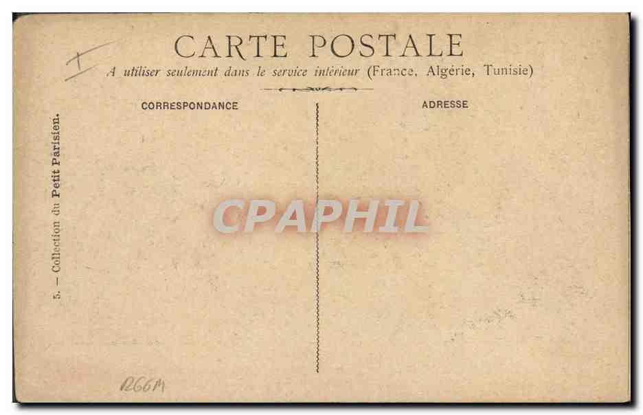 CPA Militaria L'etendard du 1er Regiment de Chasseurs d'Afrique decore a la suite de la bataille de San Pablo del Monte — Verso