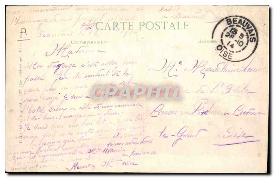 CPA Militaria Turcos en marche vers le nord de Reims  — Rückseite