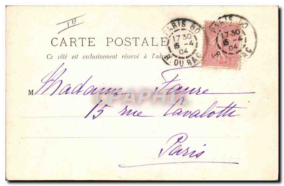 Tirailleur méhariste — 44 — Editore E.P. Parigi — Verso