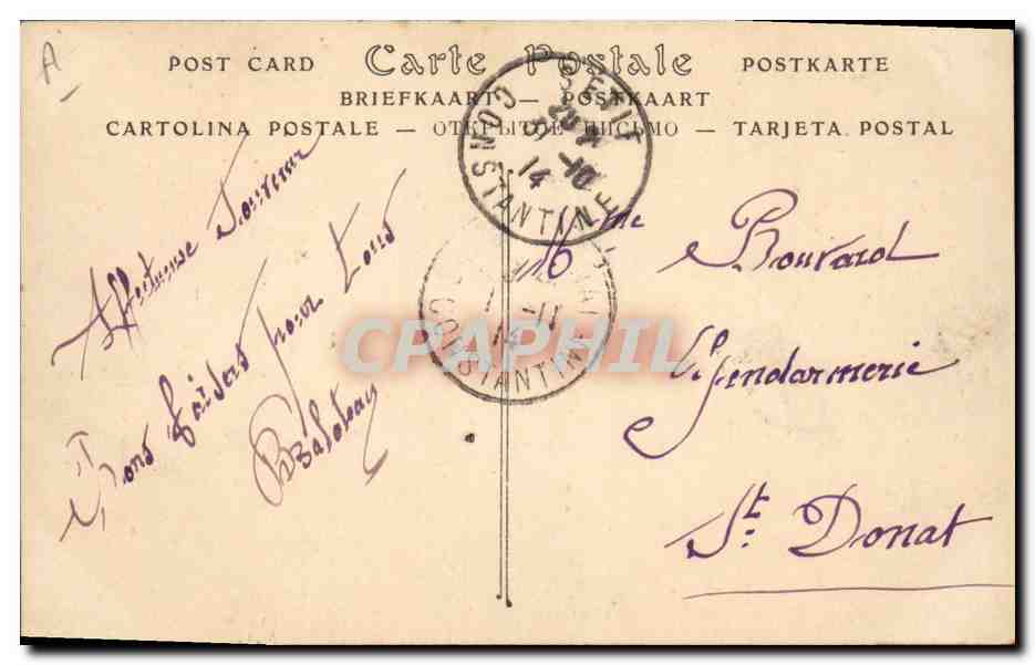 CPA Militaria Setif 3eme Chasseurs d'Afrique Montee de Terrains escarpes  — Rückseite