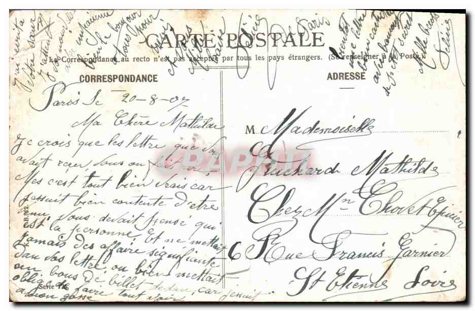 CPA Fantaisie Enfant Bebe Femme — Rückseite