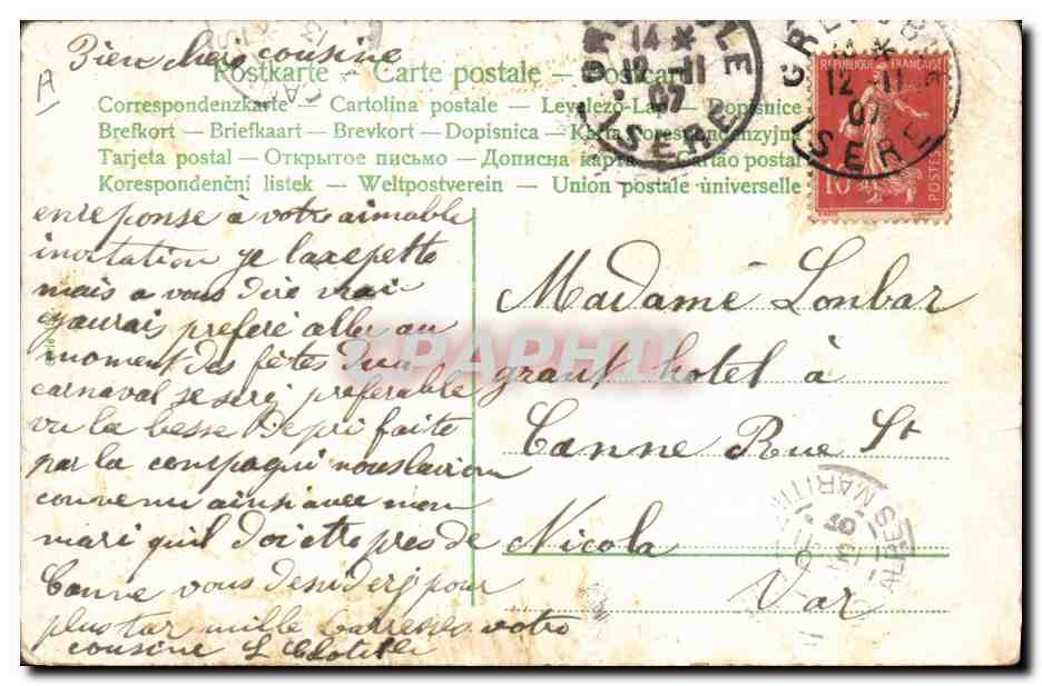 CPA Fantaisie Enfant Bebe  — Rückseite